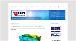 Desktop Screenshot of fem.cz